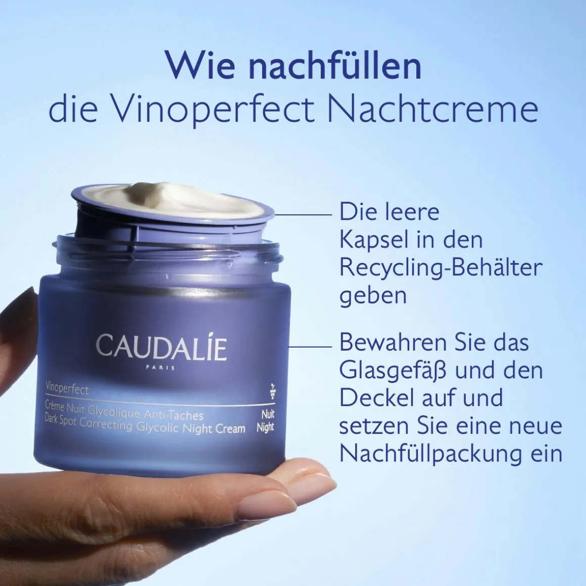 Anti-Pigmentflecken Glykol-Nachtcreme - Nachfüllpackung