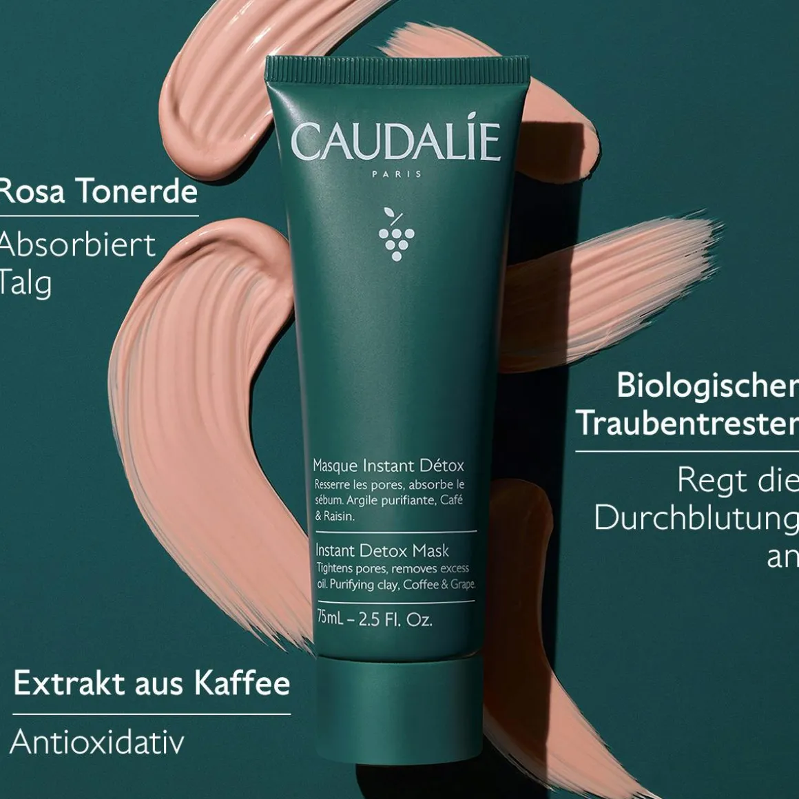 Detox Maske mit Rosa Tonerde