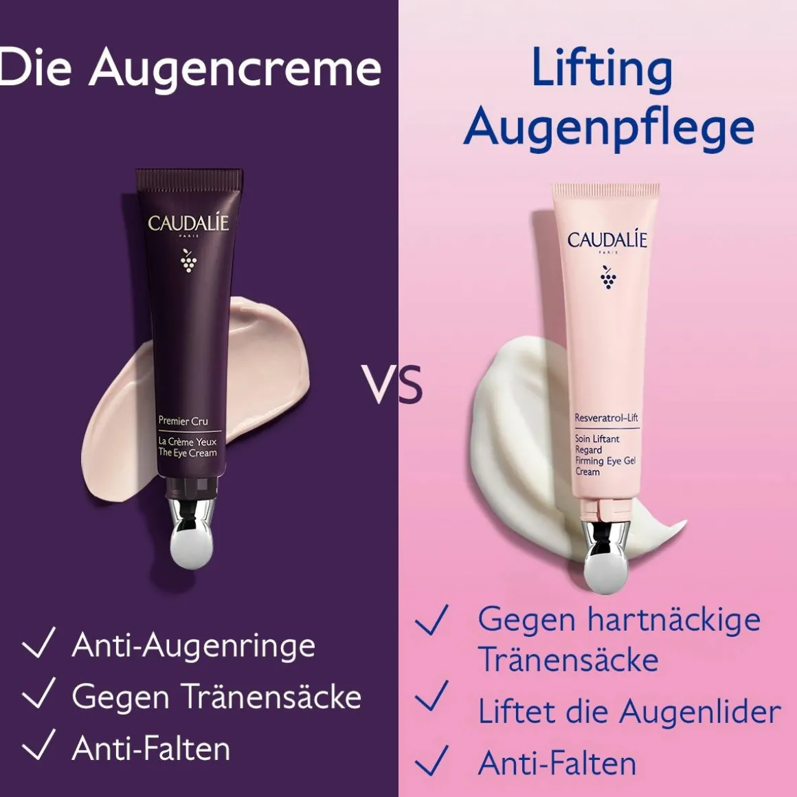 Lifting Augenpflege mit Resveratrol, Alternative zu Retinol