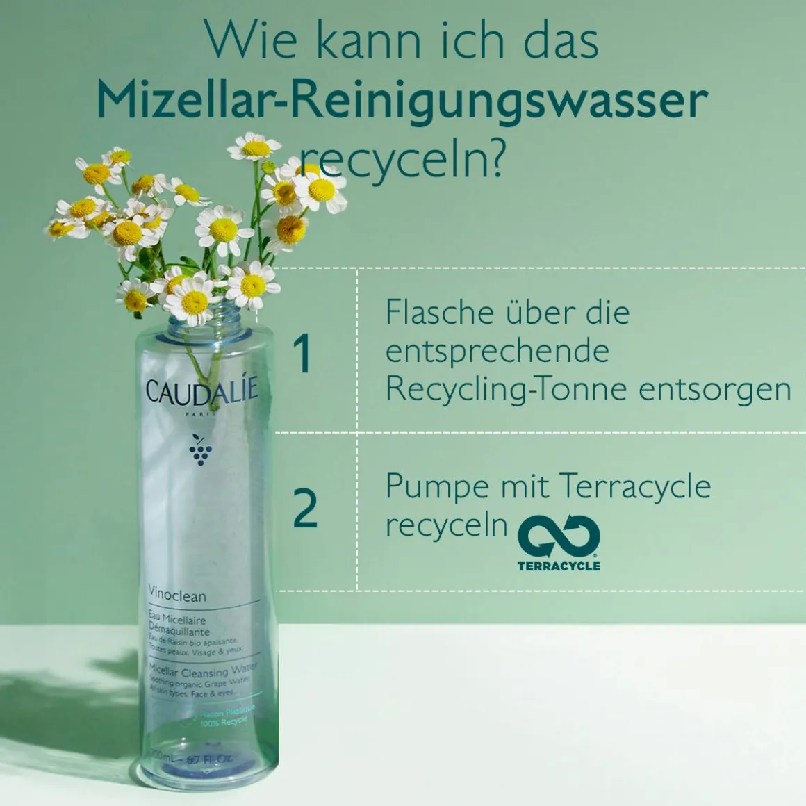 Mizellar-Reinigungswasser mit Kamille - 400ml