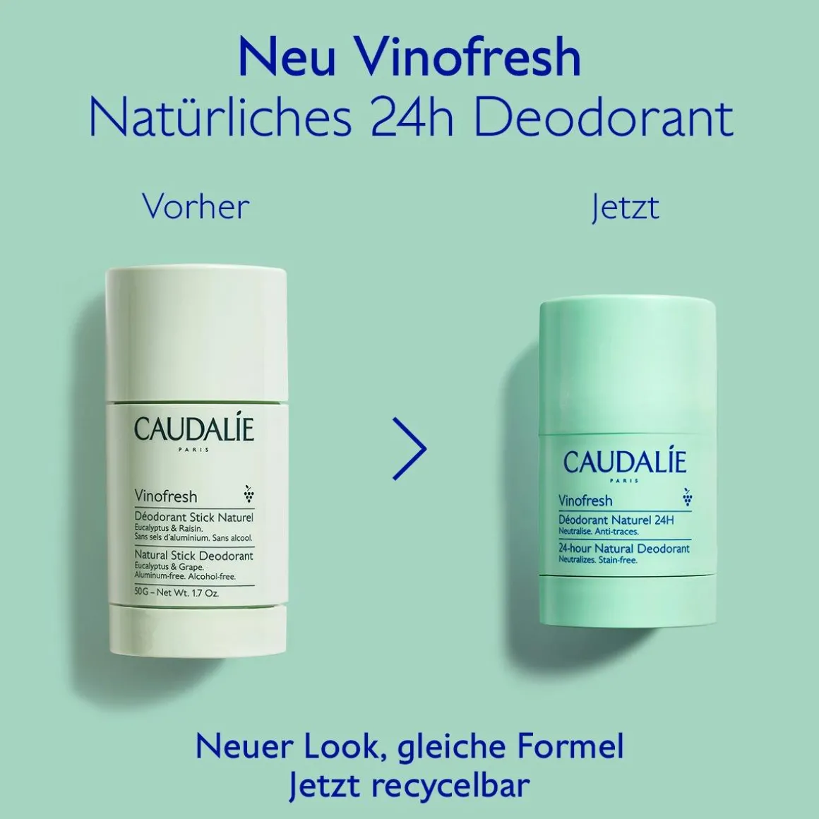 Vinofresh Natürliches Stick Deodorant